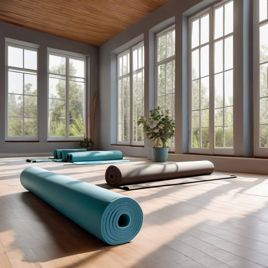 The mobility room with mats and foam rollers.